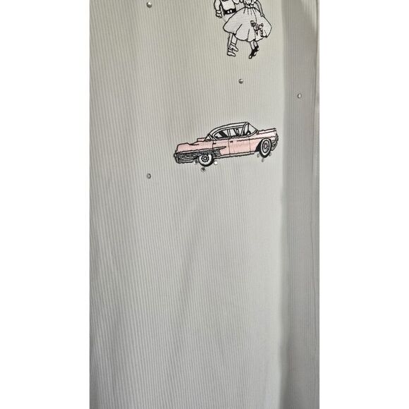 Las Olas Embroidered 50's Car Show Button Down Shirt Mens XL DAD FATHERS DAY - Picture 5 of 13